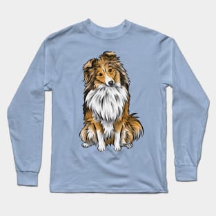 Cute Shetland Sheepdog | Sable | Herding Dog Long Sleeve T-Shirt